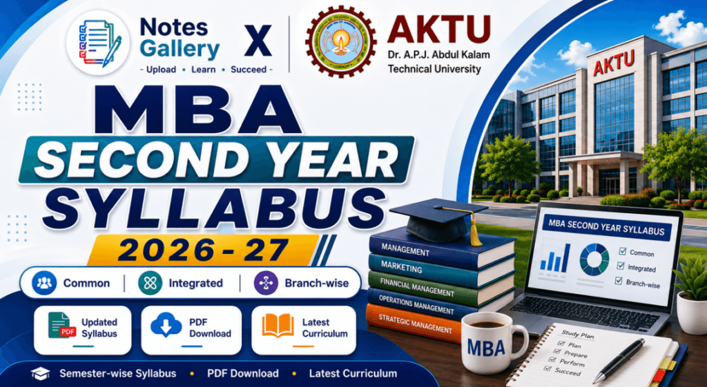 AKTU MBA Second Year Syllabus