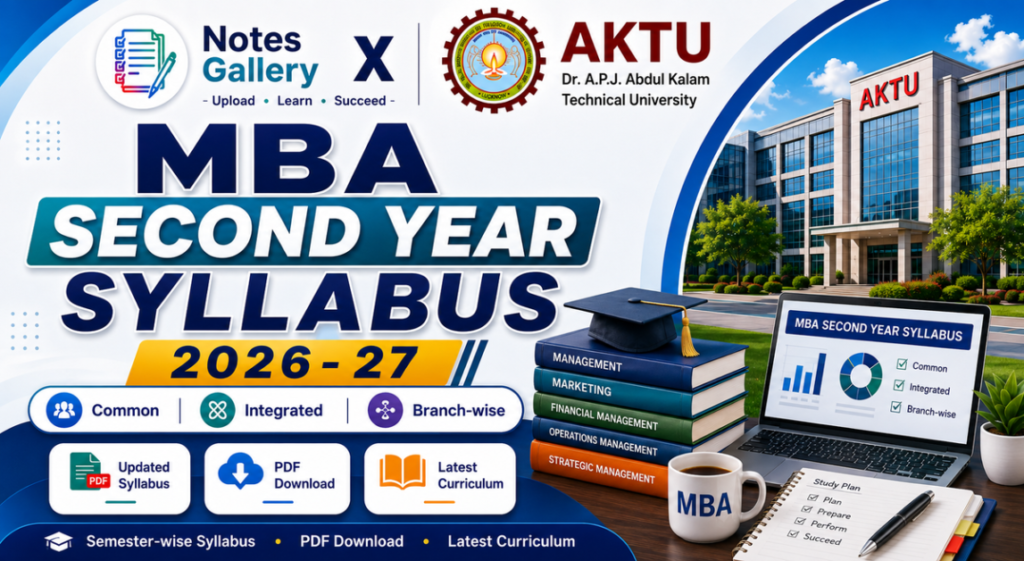 AKTU MBA Second Year Syllabus