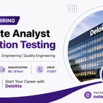 Deloitte Recruitment 2026: Associate Analyst Automation Testing Job for BE/BTech Freshers