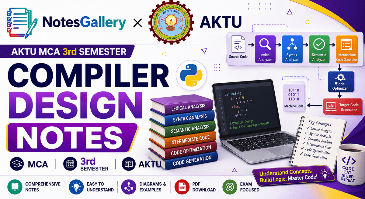 AKTU MCA 3rd Sem Compiler Design Notes