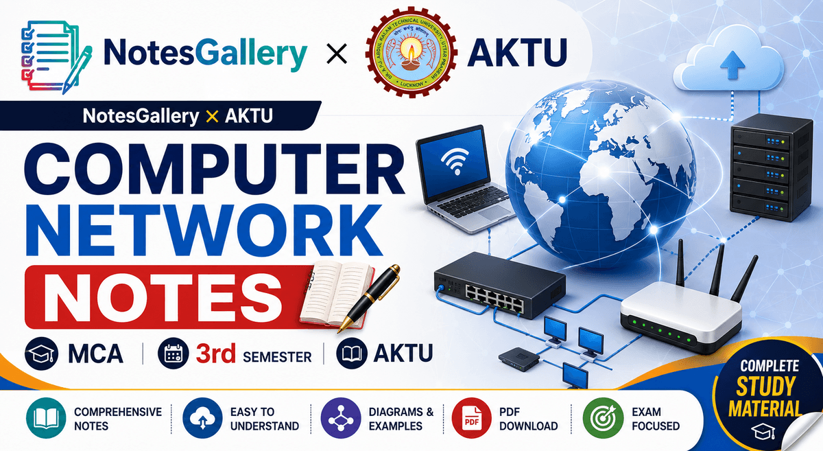 AKTU MCA Second Year Computer Network Notes