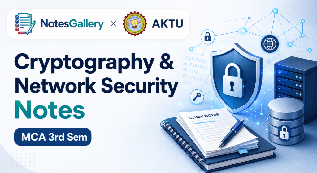 AKTU MCA 3rd Sem Cryptography & Network Security Notes