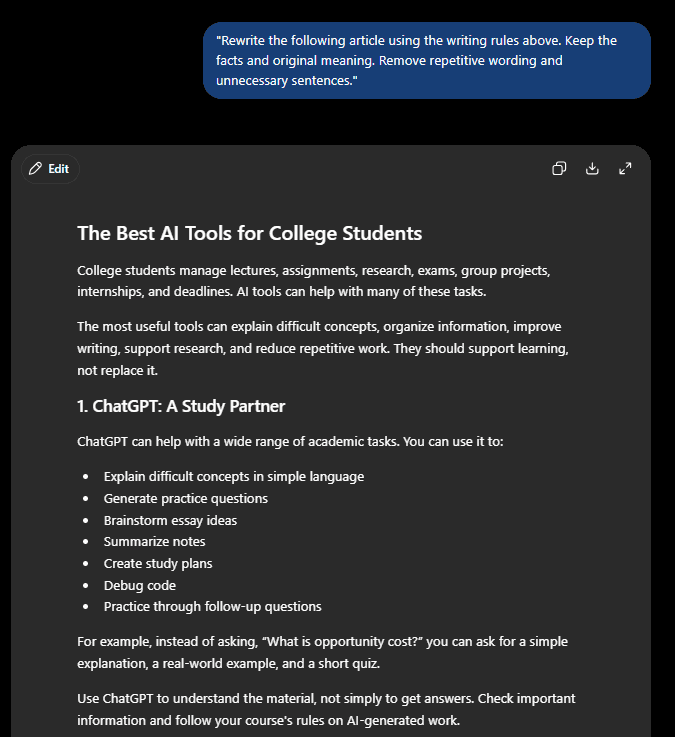Best AI Prompt to Humanize AI Writing: Free Prompt to Make ChatGPT Text Sound Natural 4 image 2