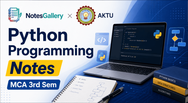 AKTU MCA Second Year Python Programming Notes