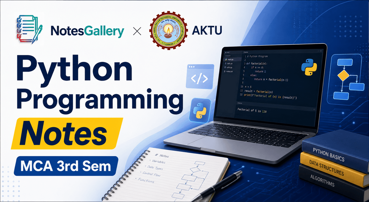 AKTU MCA 3rd Sem Python Programming Notes