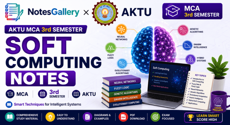 AKTU MCA Second Year Soft Computing Notes