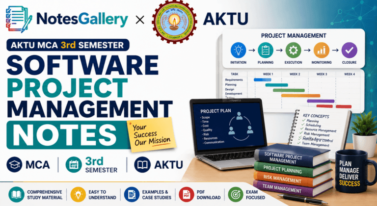 AKTU MCA Second Year Software Project Management Notes