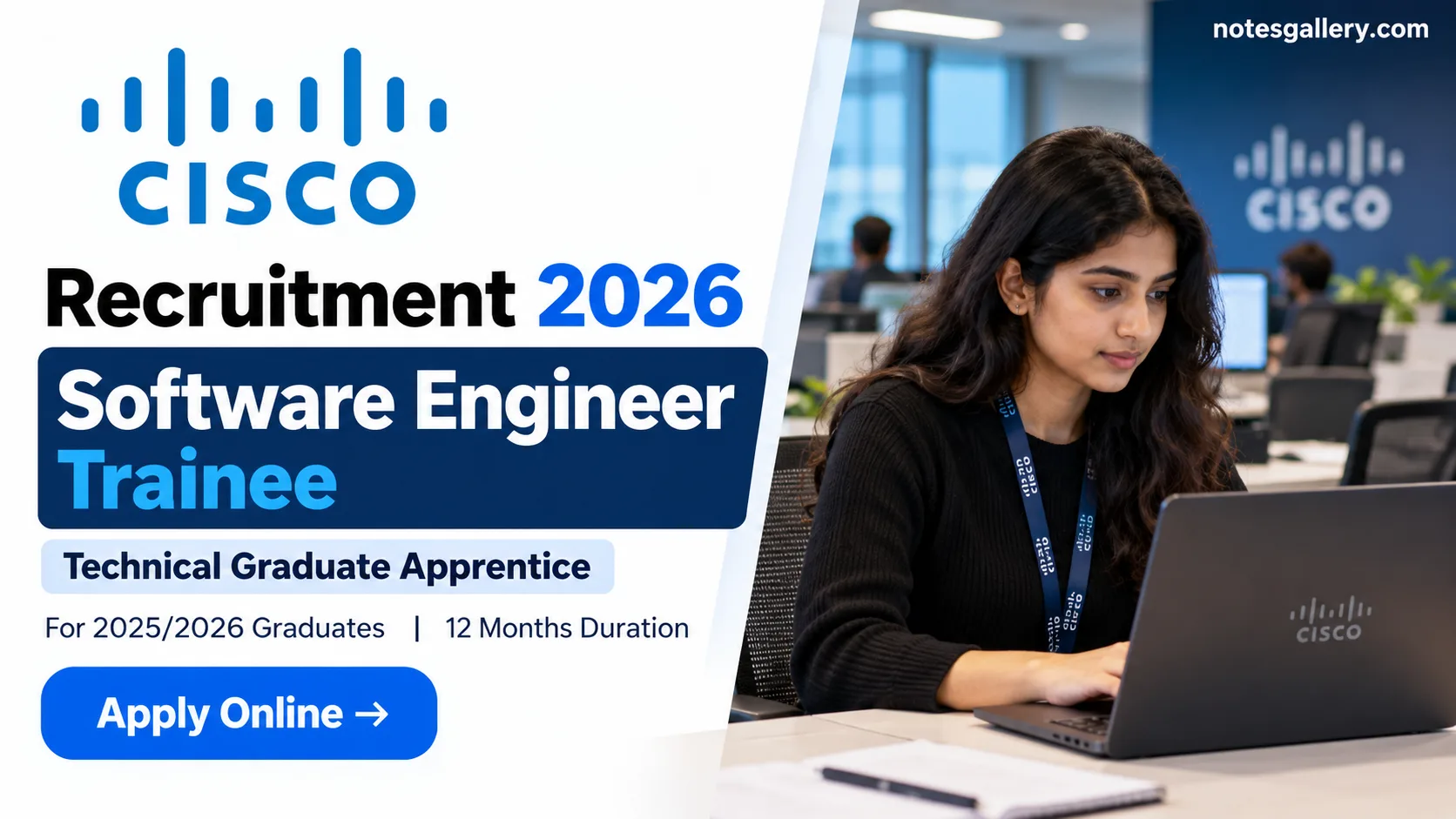 Cisco Software Engineer Trainee 2026: Technical Graduate Apprentice Job for Fresh Graduates 3 Cisco Software Engineer Trainee 2026: Technical Graduate Apprentice Job for Fresh Graduates