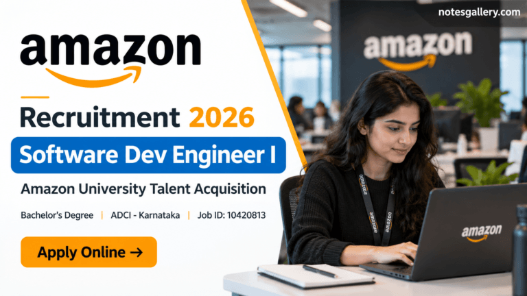 Amazon Software Dev Engineer I 2026: Eligibility, Deadline & Apply Online