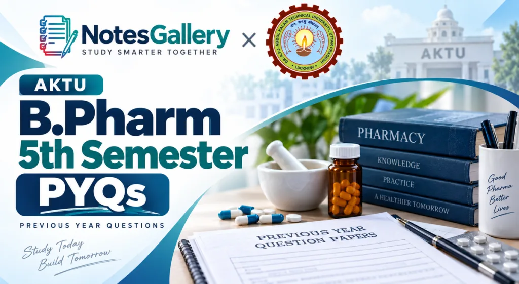AKTU B.Pharm 5th Semester PYQs