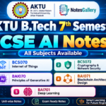 AKTU B.Tech 7th Semester CSE AI Notes