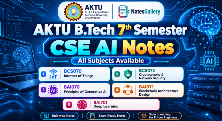 AKTU B.Tech 7th Semester CSE AI Notes