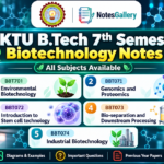 AKTU B.Tech 7th Semester Biotechnology Notes | All Subjects