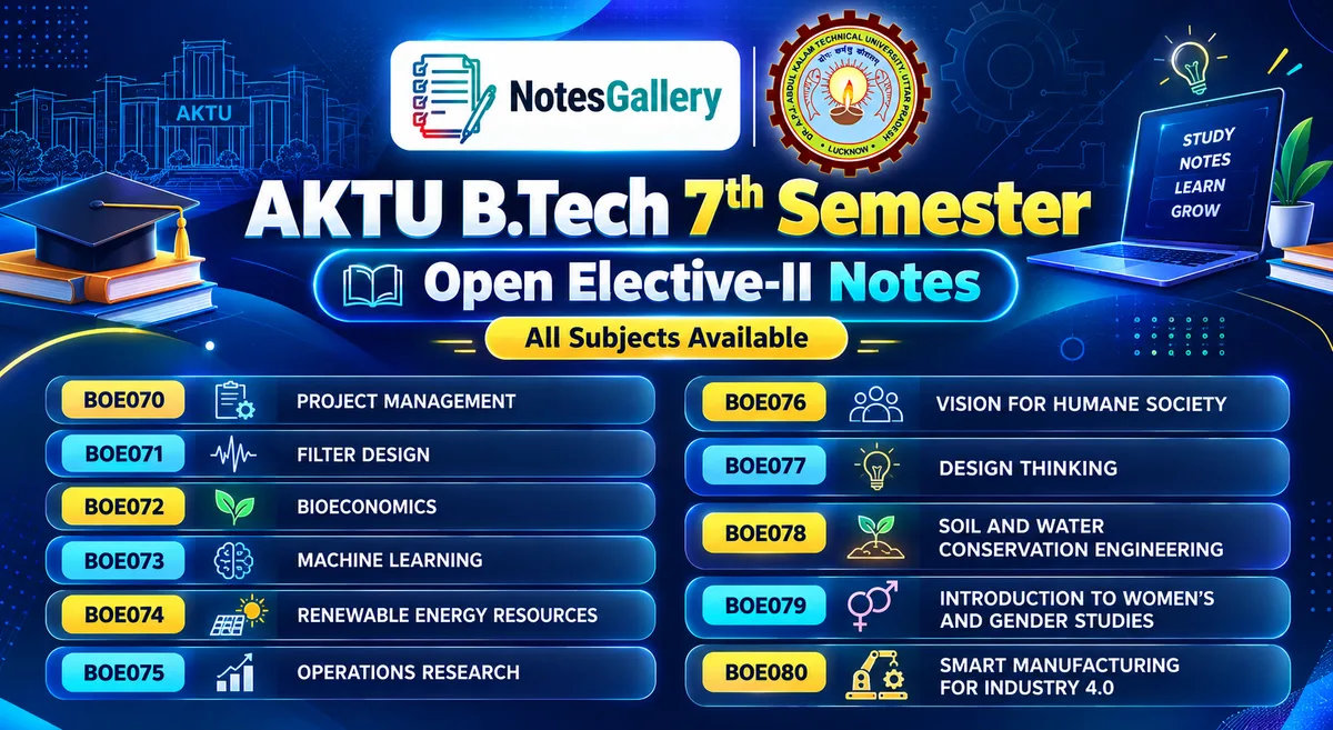 Open Elective-II Notes