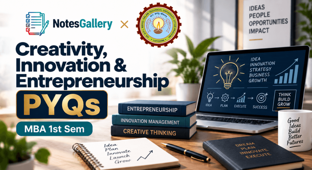 AKTU MBA Creativity, Innovation And Entrepreneurship PYQs