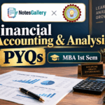 AKTU MBA 1st Sem Financial Accounting & Analysis PYQs