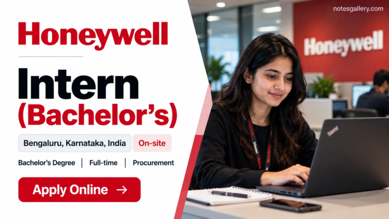 Honeywell Intern (Bachelor’s) in Bengaluru: Eligibility, Responsibilities & Apply