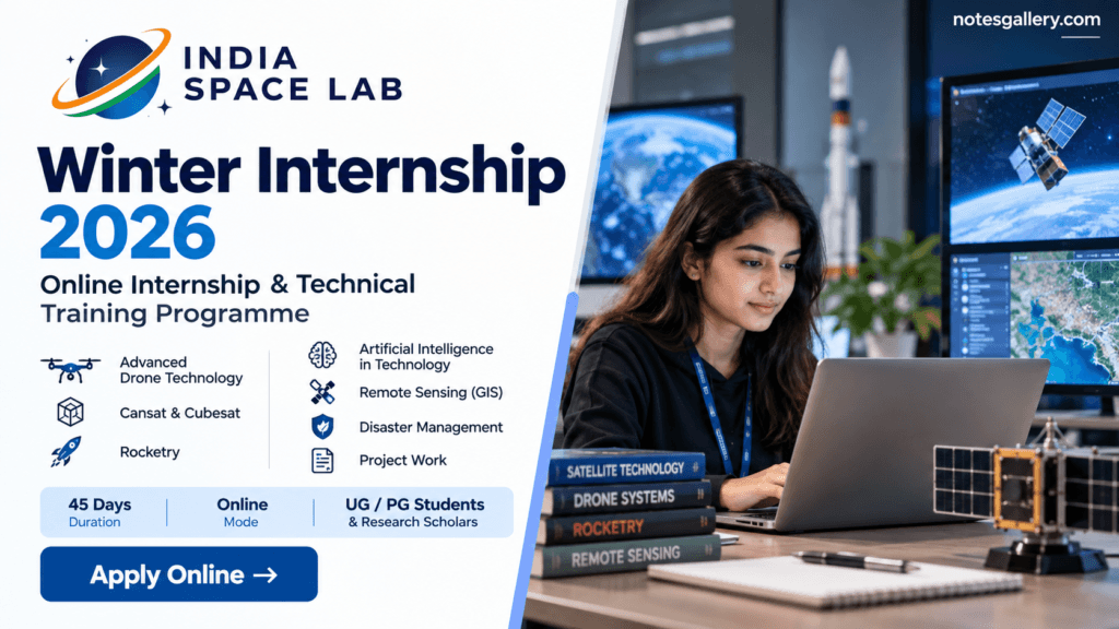 India Space Lab Winter Internship 2026: Apply Online