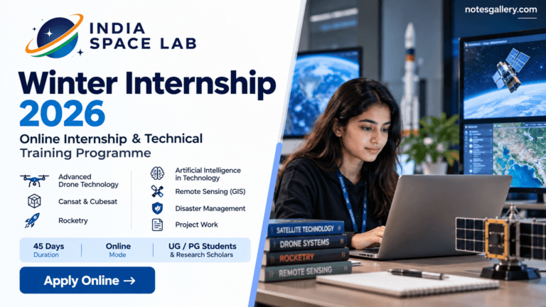 India Space Lab Winter Internship 2026: Apply Online