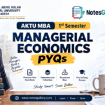 AKTU MBA 1st Sem Managerial Economics PYQs