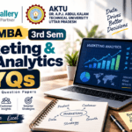 AKTU MBA 3rd Sem Marketing & Web Analytics PYQs