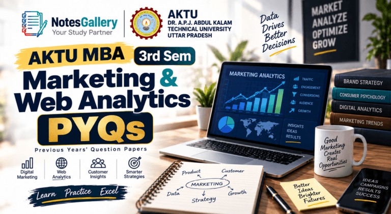 AKTU MBA 3rd Sem Marketing & Web Analytics PYQs