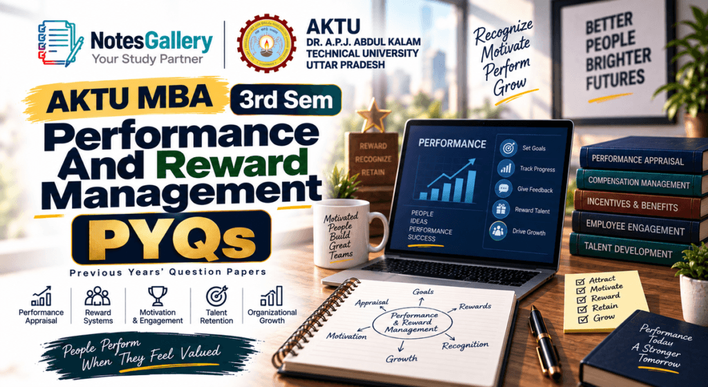 AKTU MBA 3rd Sem Performance And Reward Management PYQs
