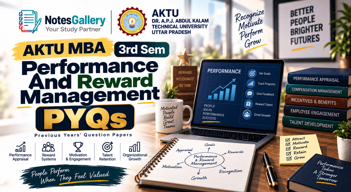 AKTU MBA 3rd Sem Performance And Reward Management PYQs