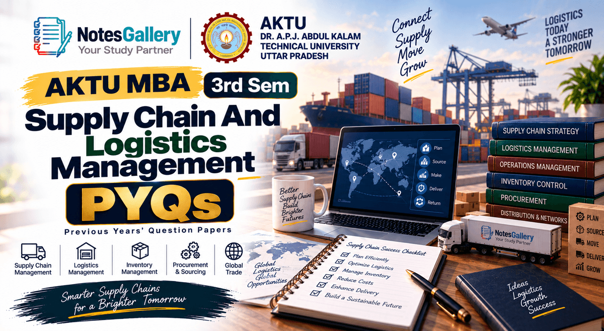 AKTU MBA 3rd Sem Supply Chain And Logistics Management PYQs
