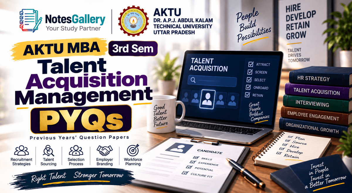 AKTU MBA 3rd Sem Talent Acquisition Management PYQs