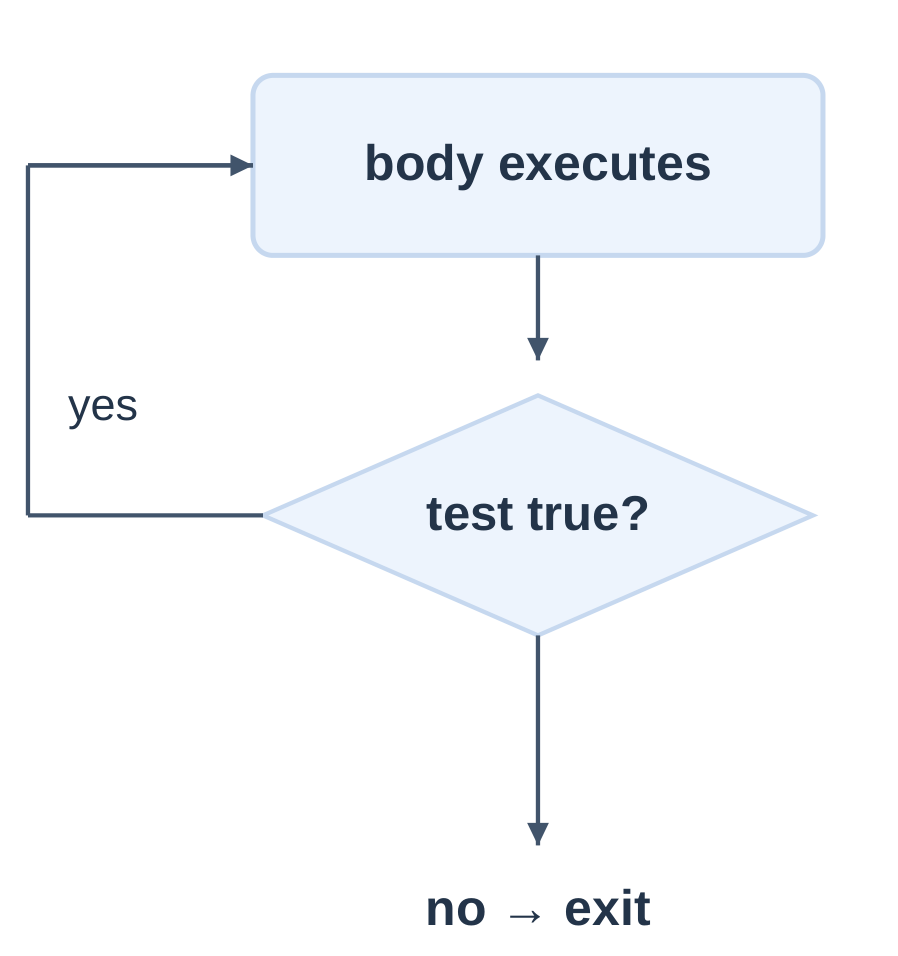 Do–While Loop Flowchart