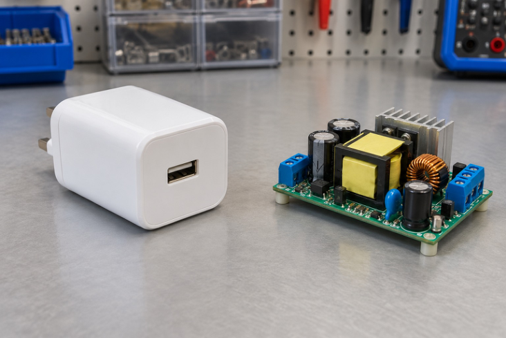 Rectifier and converter in a charger