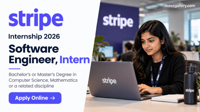 Stripe Software Engineer Intern: Eligibility, Deadline & Apply Online