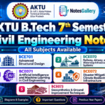 AKTU B.Tech 7th Semester Civil Engineering Notes
