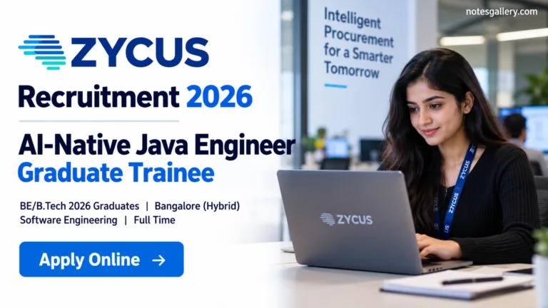 Zycus AI-Native Java Engineer 2026: Eligibility, Deadline & Apply Online